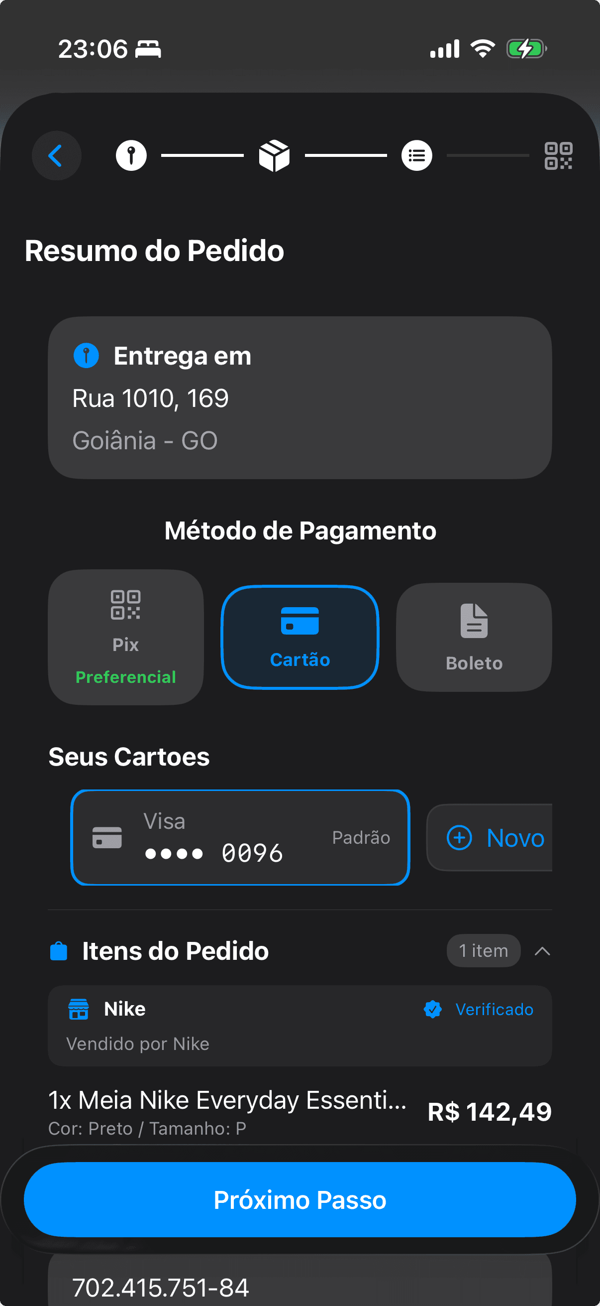 Checkout com Pix, Cartão e Boleto